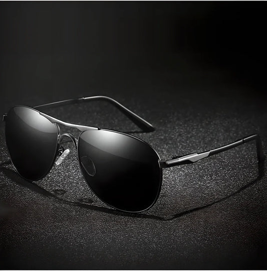 Premium Pilot Polarized Sunglasses in various colours with metal frames and high-quality polycarbonate lenses