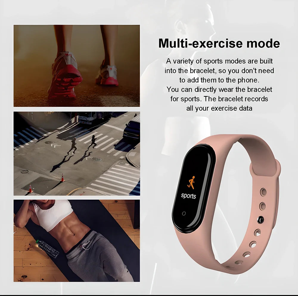 M4 Smartwatch featuring advanced health tracking, smart connectivity, and a sleek, lightweight design