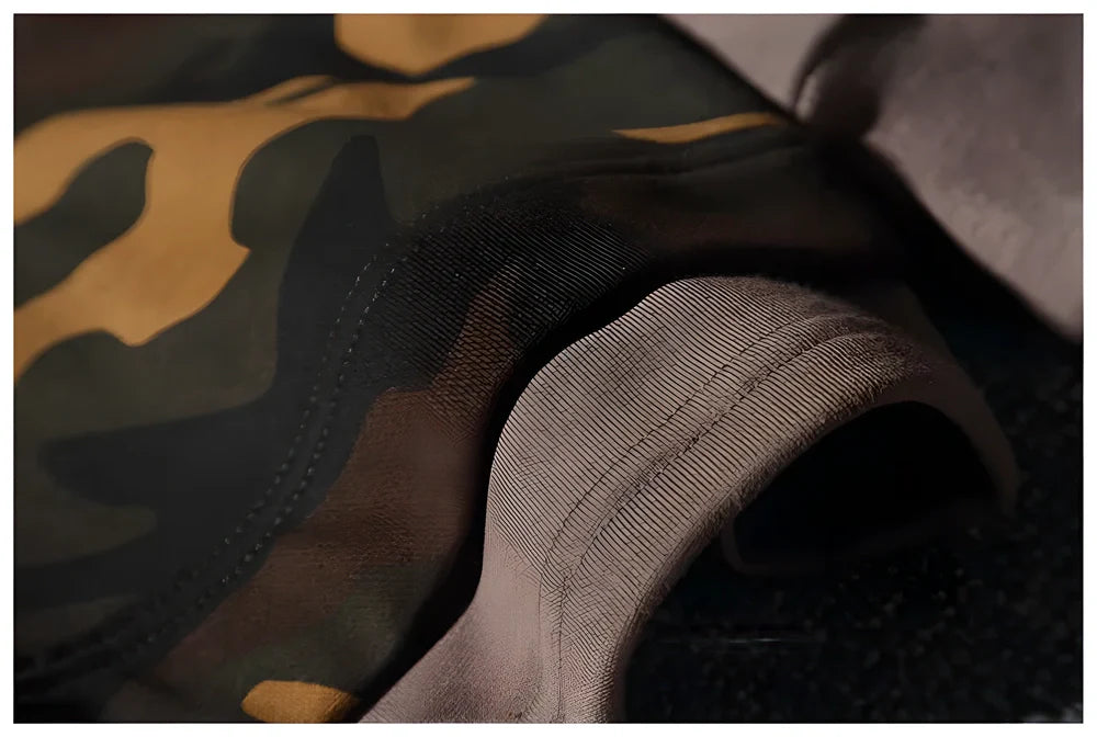 Men's Camouflage Military Hoodie in 3 versatile colour options - olive green, desert tan, and urban grey