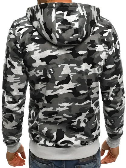 Premium men's tactical camouflage zipped hoodies in various colours and sizes