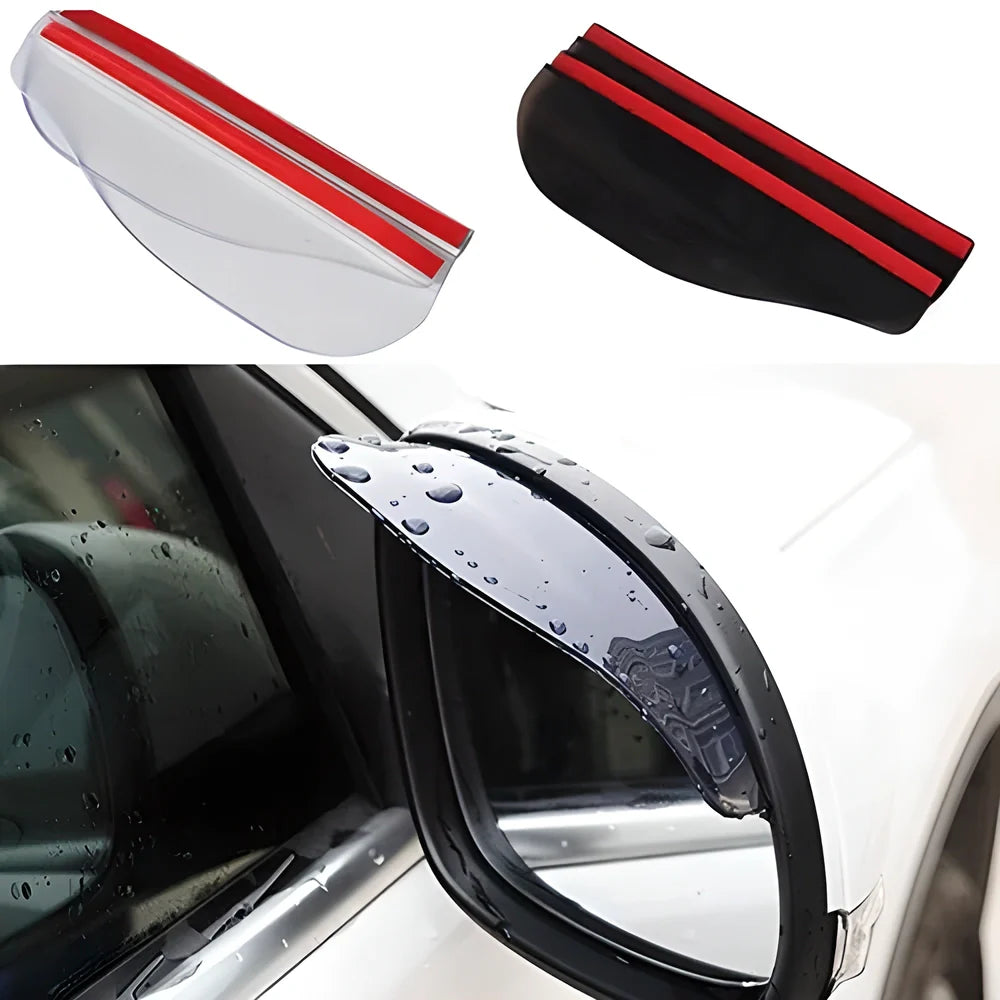 Clear side mirror anti-rain guard for cars, prevents blur in rainy weather