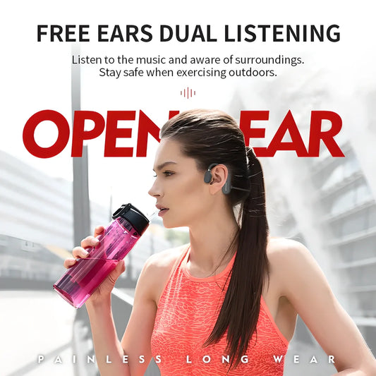 Comfortable, wireless headphones with air conduction technology for immersive 6D surround sound