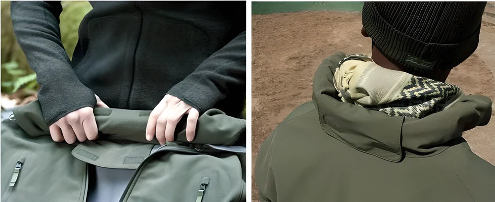 Premium Sharkskin soft shell waterproof jacket in various colours, designed for outdoor adventures in the UK