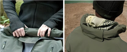 Premium Sharkskin soft shell waterproof jacket in various colours, designed for outdoor adventures in the UK
