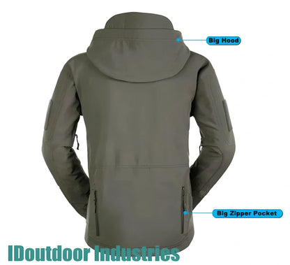 Premium Sharkskin soft shell waterproof jacket in various colours, designed for outdoor adventures in the UK