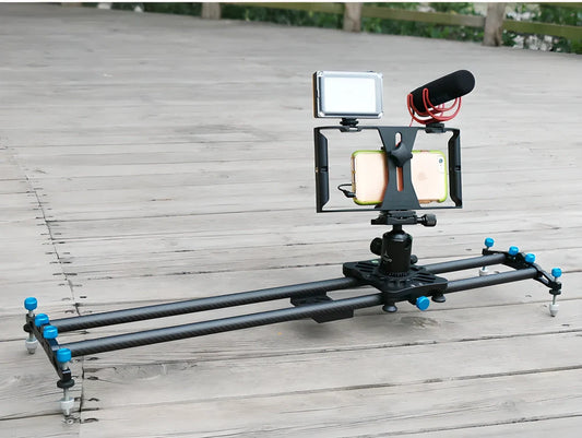 A sturdy, aluminium alloy smartphone video rig with accessories for professional-quality video and photography
