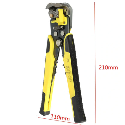 A high-quality wire cutter tool with adjustable jaws for cutting and stripping copper and aluminium wires of various gauges