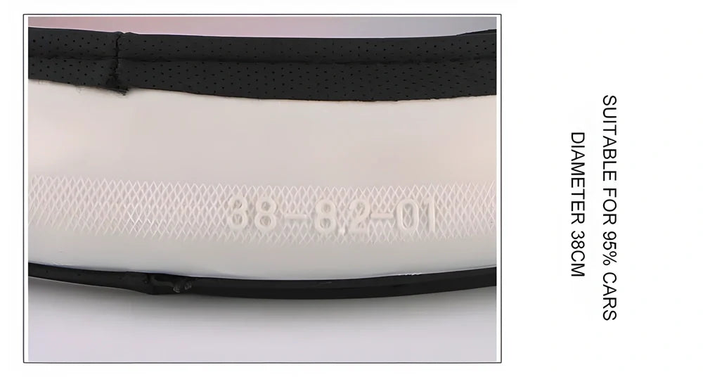Gripper™ Premium 3D Steering Wheel Cover in black and red colour, featuring a stylish design that mimics a sports car steering wheel