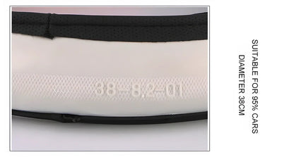 Gripper™ Premium 3D Steering Wheel Cover in black and red colour, featuring a stylish design that mimics a sports car steering wheel