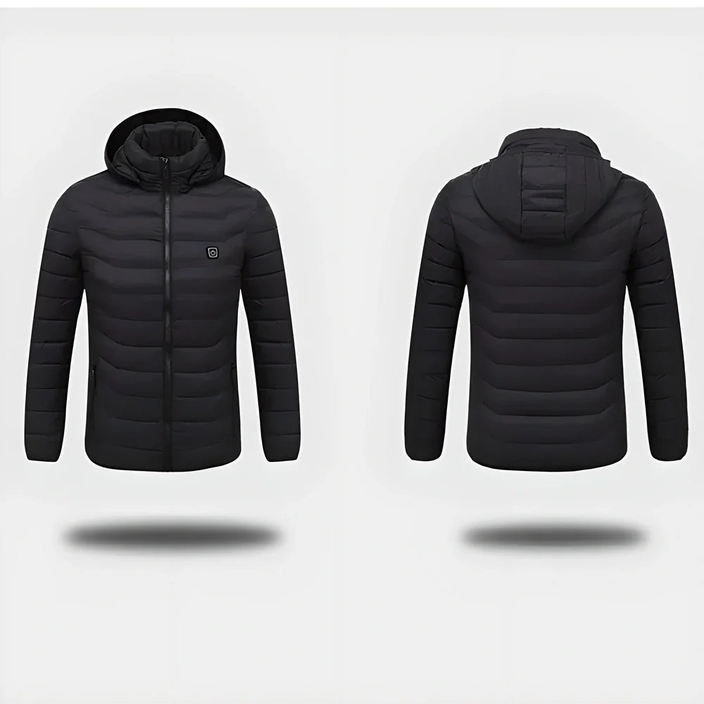 WarmWinter™ Premium USB Heated Jacket with 4 heating zones and 3 adjustable heat settings for cosy winter comfort