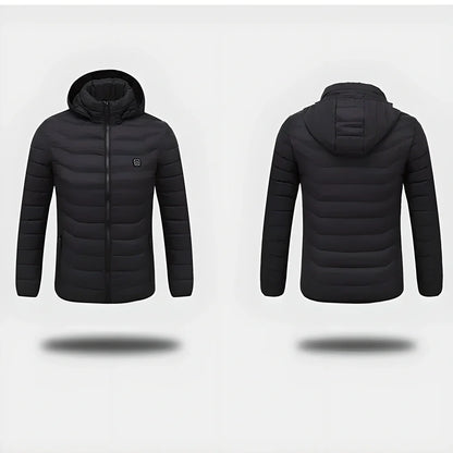WarmWinter™ Premium USB Heated Jacket with 4 heating zones and 3 adjustable heat settings for cosy winter comfort